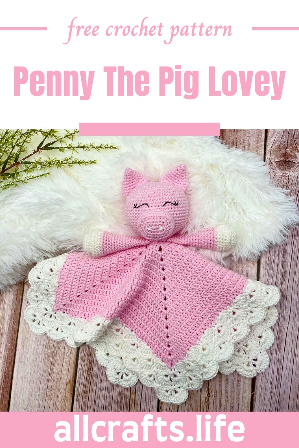 Crochet Penny The Pig Lovey Pattern