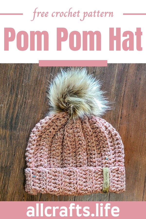 Crochet Pom Pom Hat Pattern
