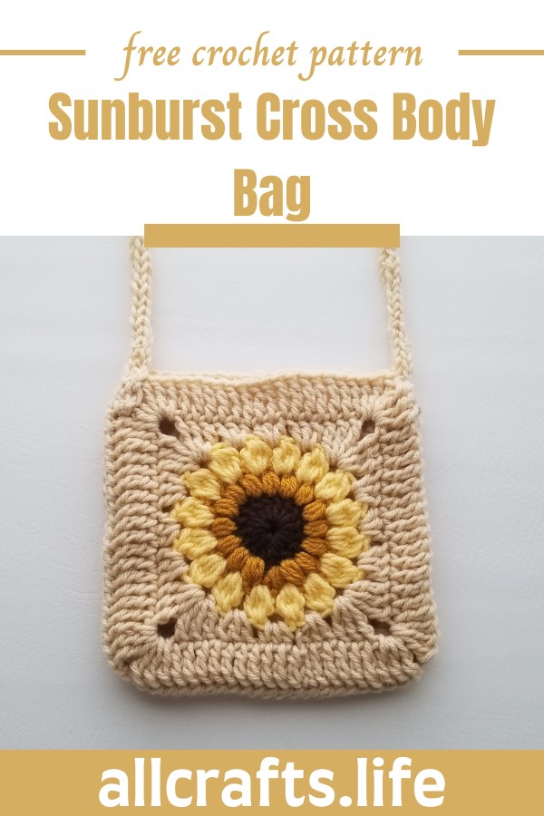 Crochet Sunburst Cross Body Bag Pattern
