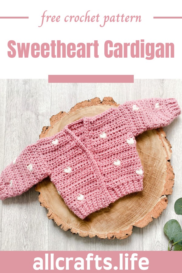 Crochet Sweetheart Cardigan Pattern