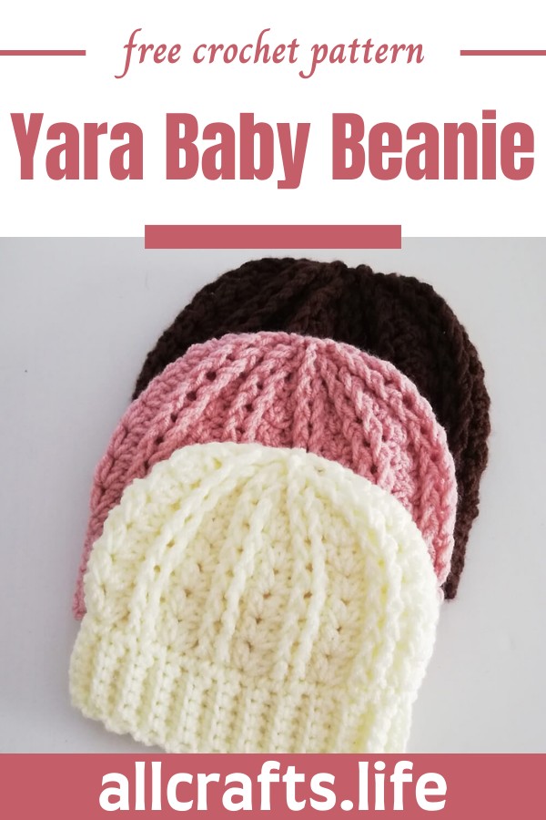 Crochet Yara Baby Beanie Pattern