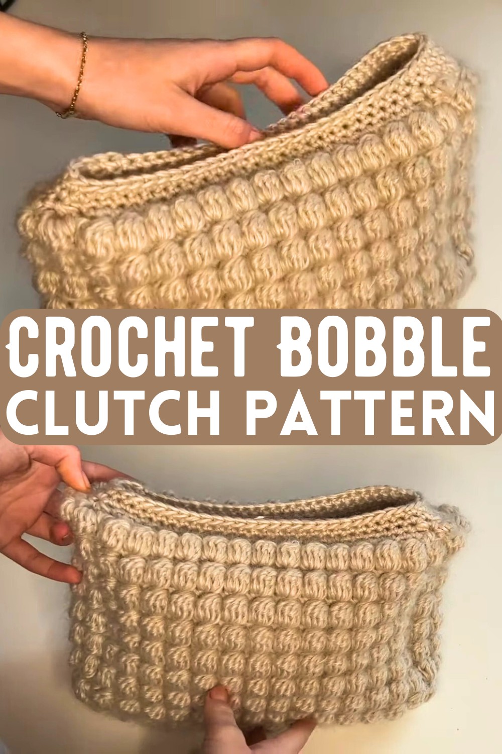 Crochet Bobble Clutch Pattern