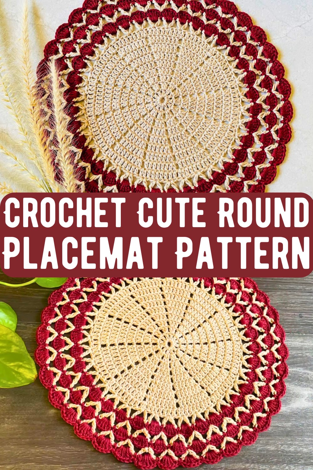 Crochet Cute Round Placemat Pattern