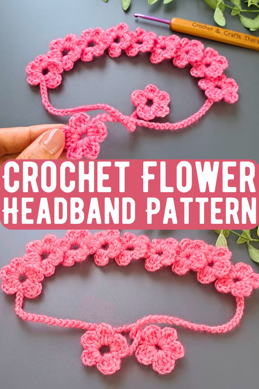 Crochet Flower Headband Pattern