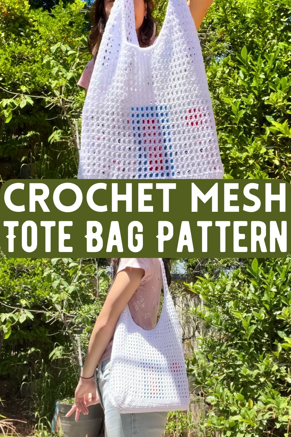 Crochet Mesh Tote Bag Pattern