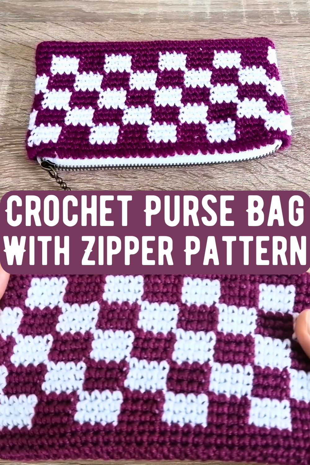 Crochet Purse Bag With Zipper Pattern