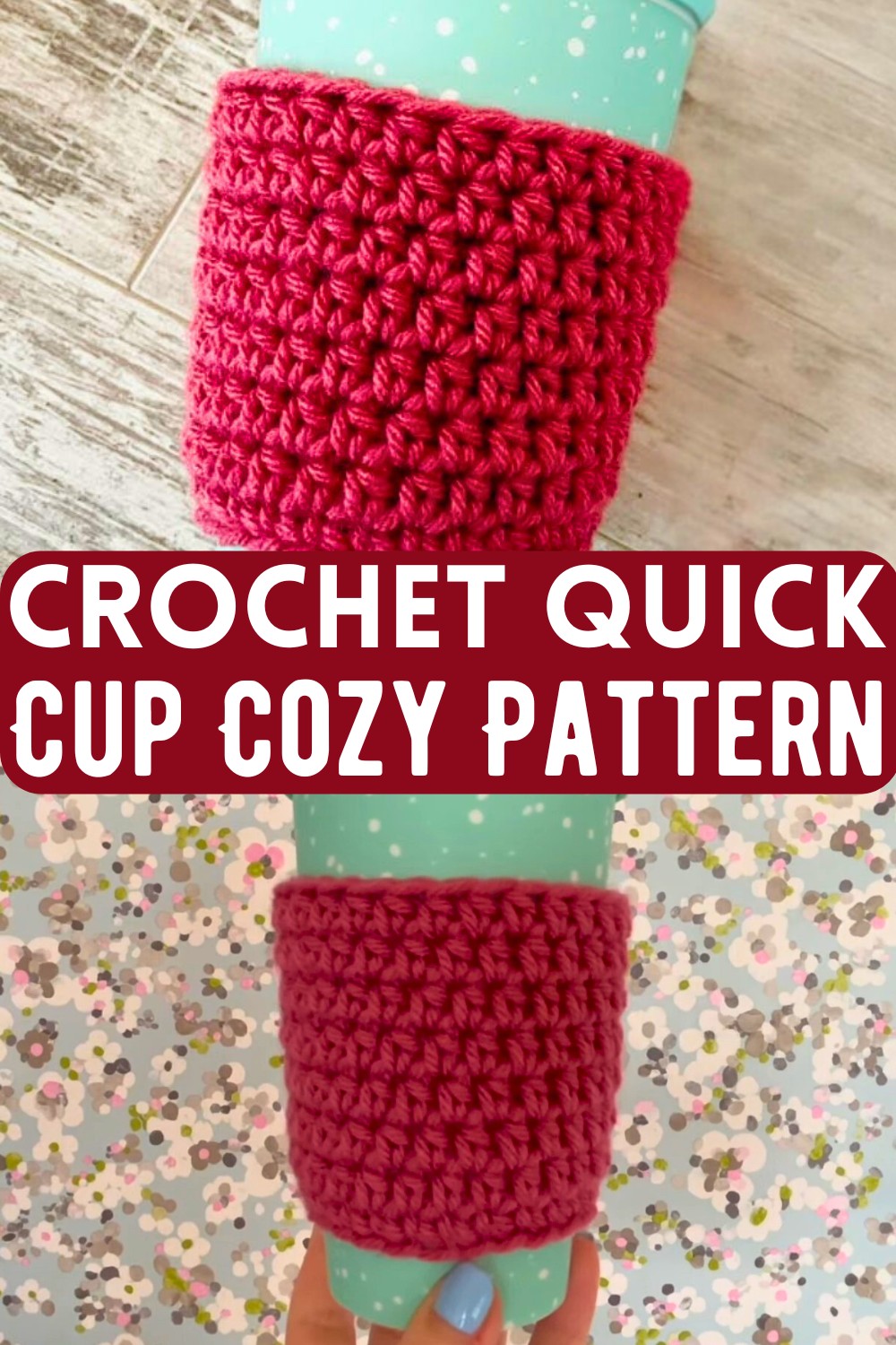 Crochet Quick Cup Cozy Pattern