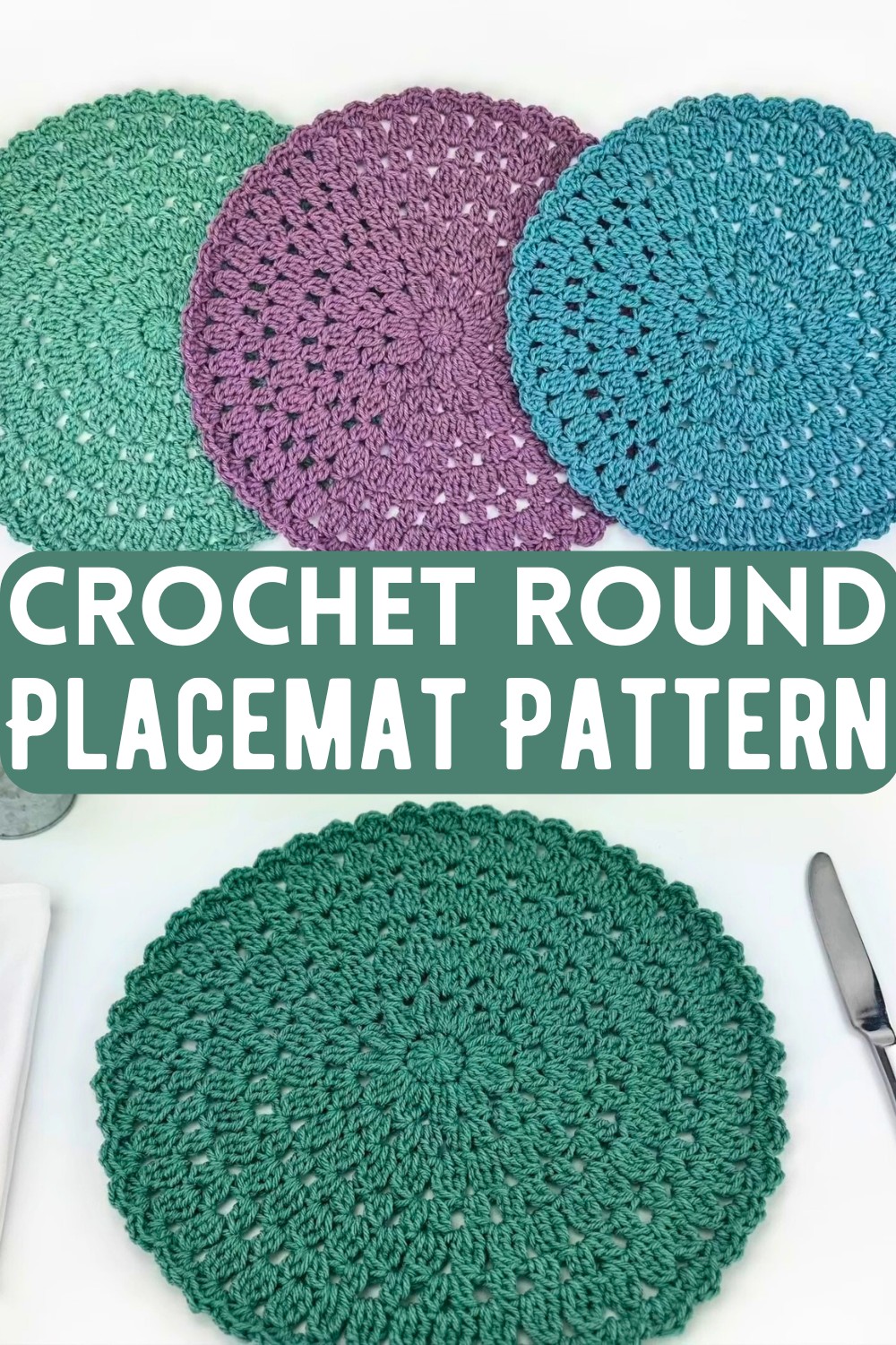 Crochet Round Placemat Pattern