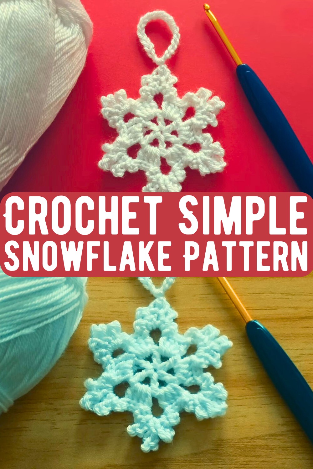 Crochet Simple Snowflake Pattern