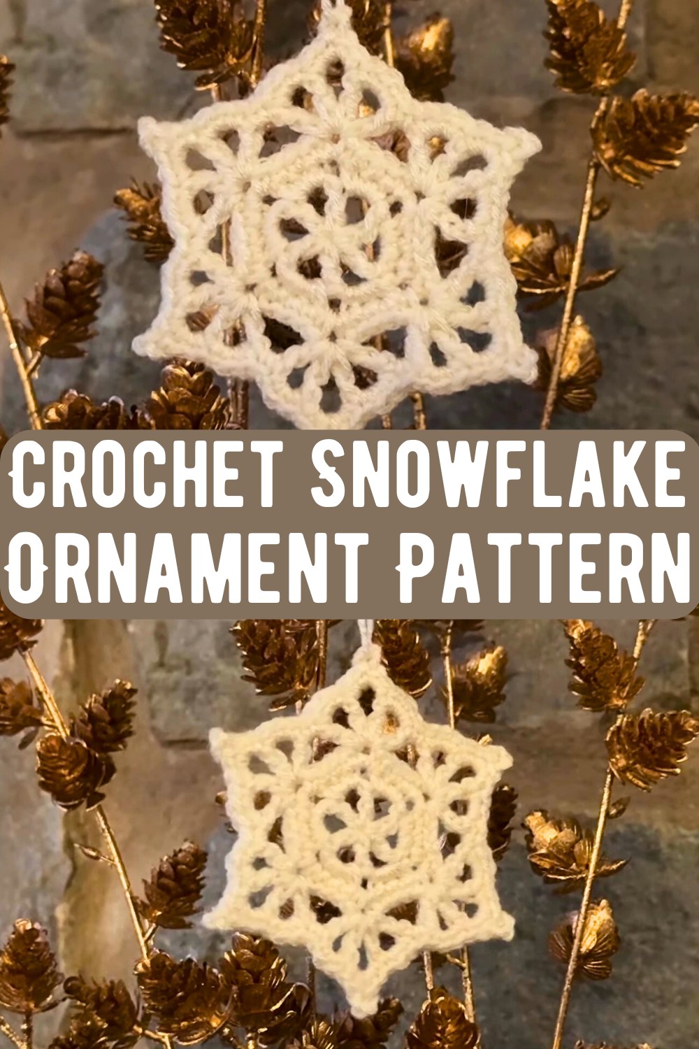 Crochet Snowflake Ornament Pattern