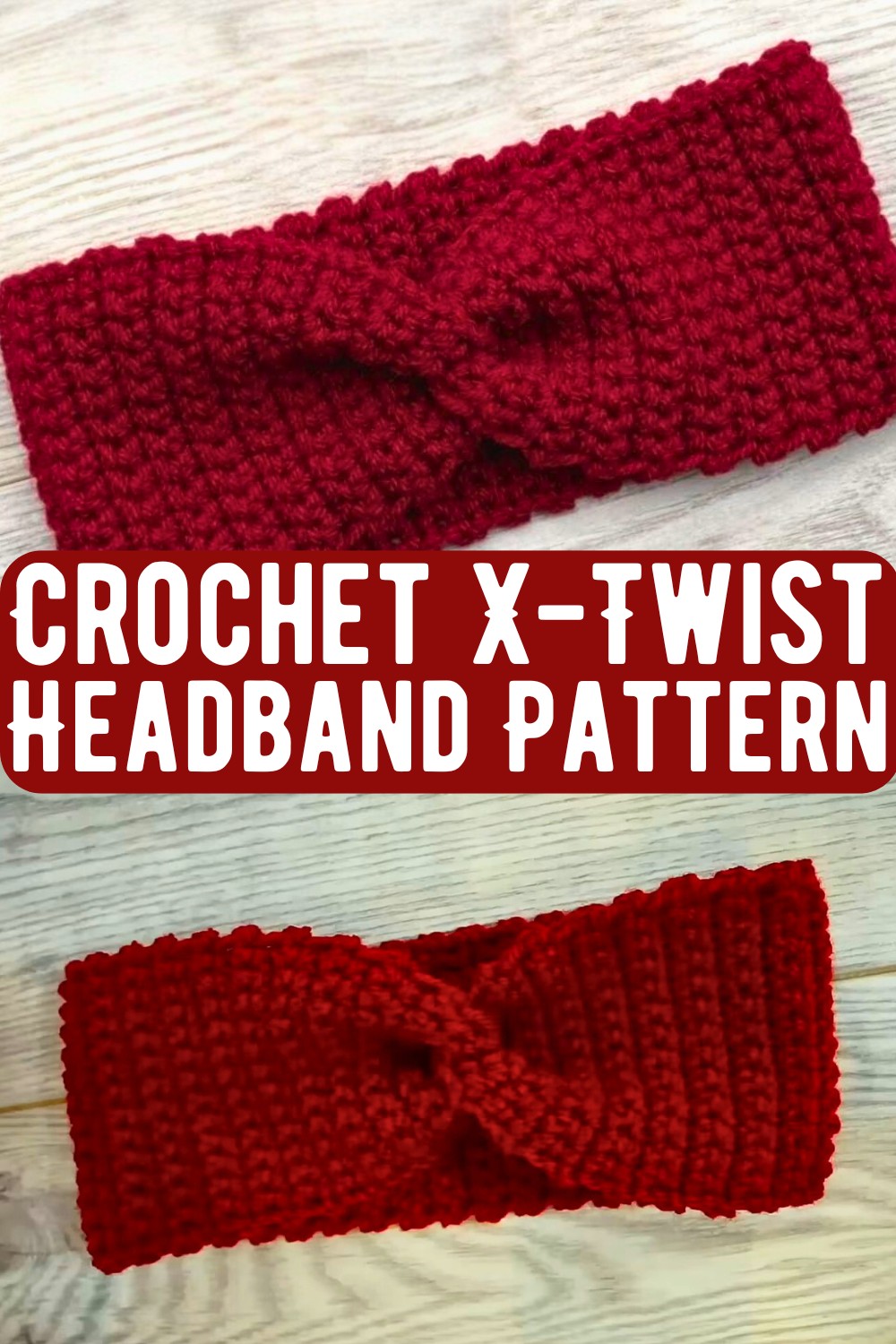 Crochet X-Twist Headband Pattern