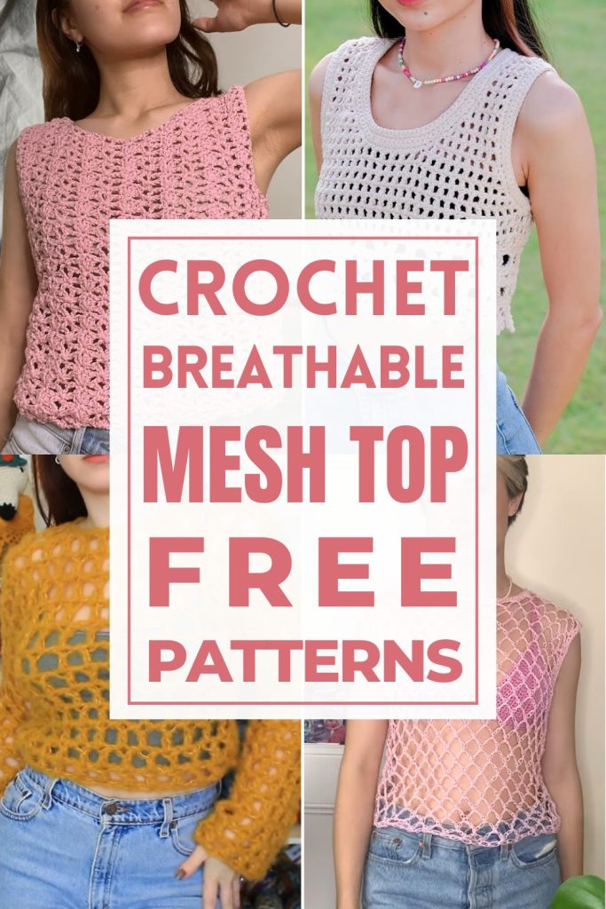 Breathable Crochet Mesh Top Patterns For Layering - The Cochetry