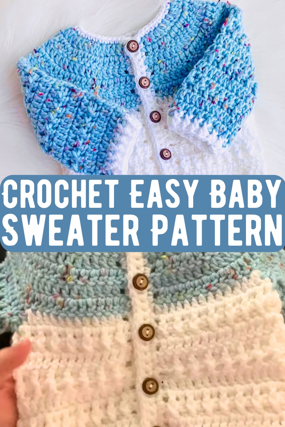Crochet Easy Baby Sweater Pattern