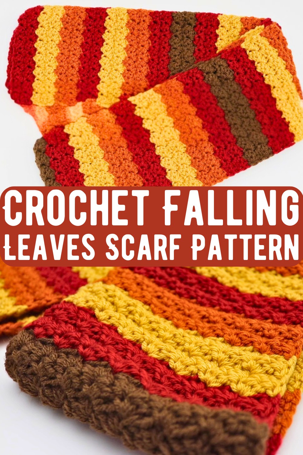Crochet Falling Leaves Scarf Pattern