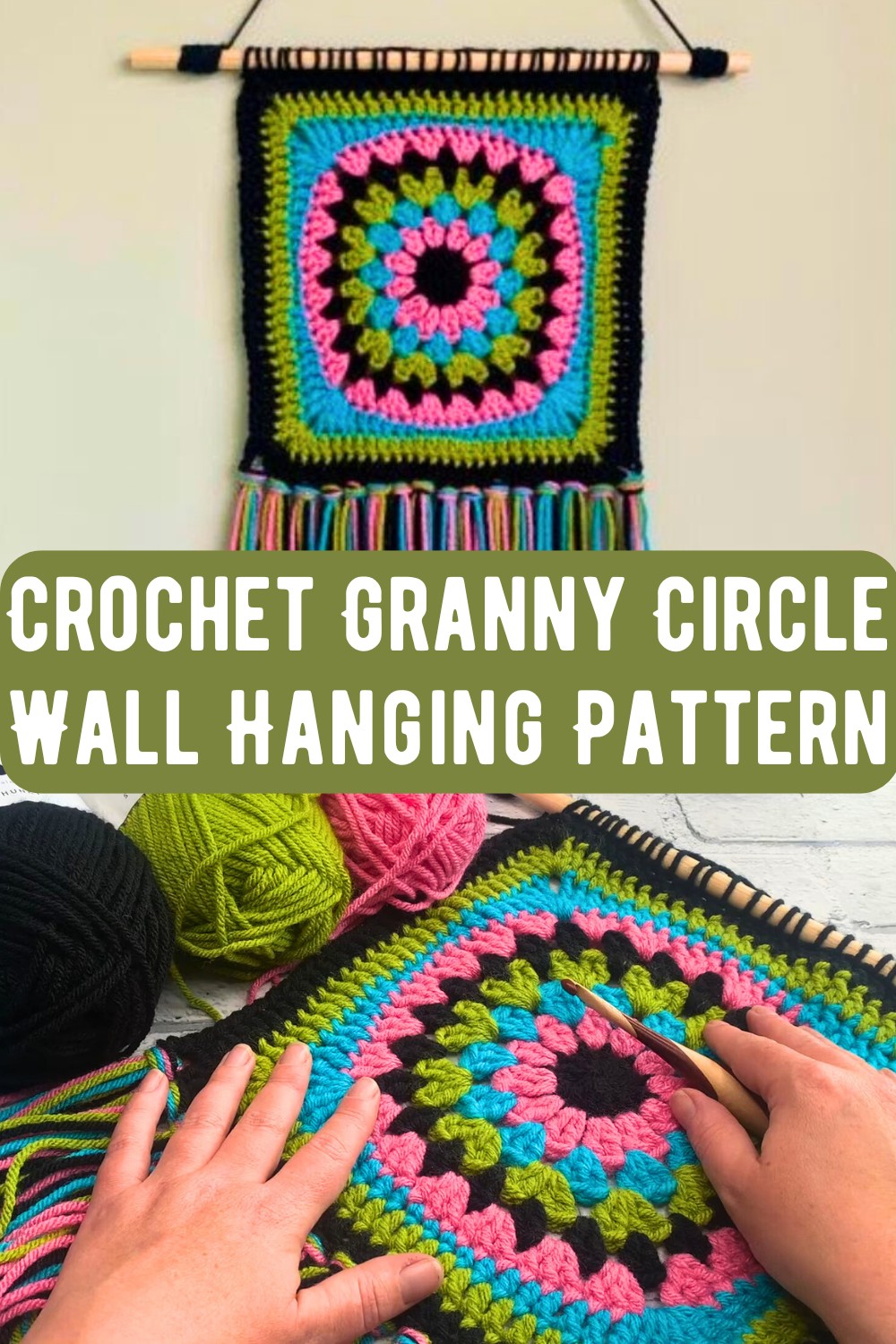 Crochet Granny Circle Wall Hanging Pattern