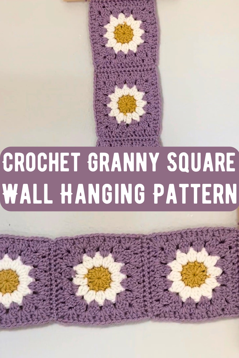 Crochet Granny Square Wall Hanging Pattern