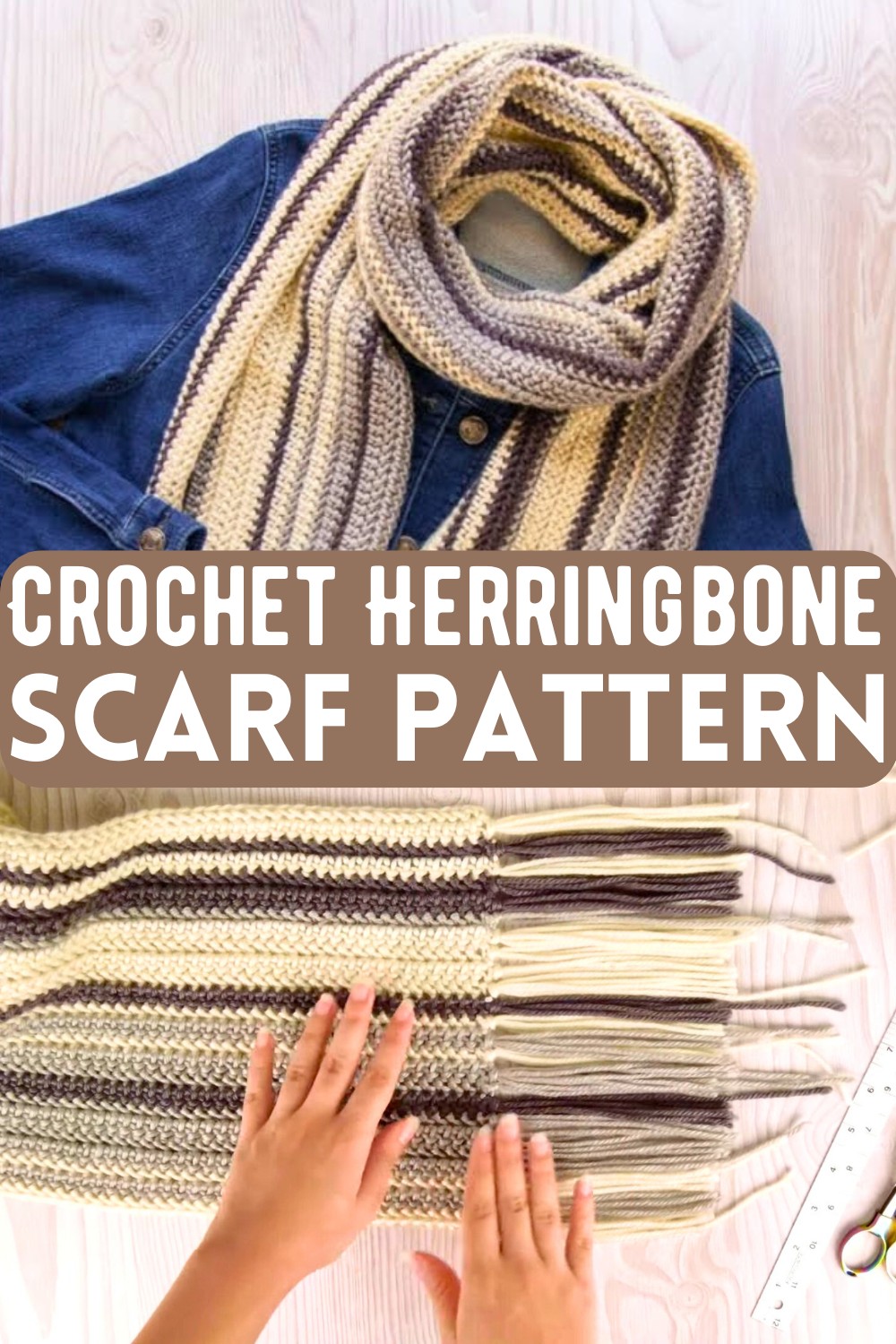 Crochet Herringbone Scarf Pattern