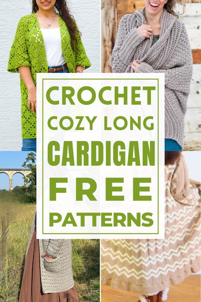 Crochet Long Cardigan Patterns For Cozy Loungewear - The Cochetry