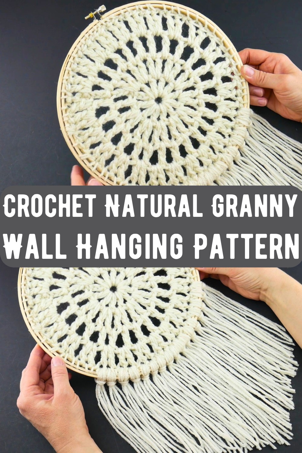 Crochet Natural Granny Wall Hanging Pattern