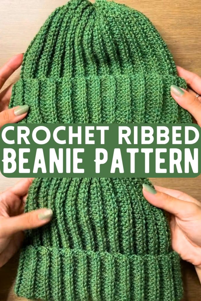 Varigated Ribbed Beanie Pattern Crochet Ribbed Beanie Patterns With Unique Stitches - The Cochetry