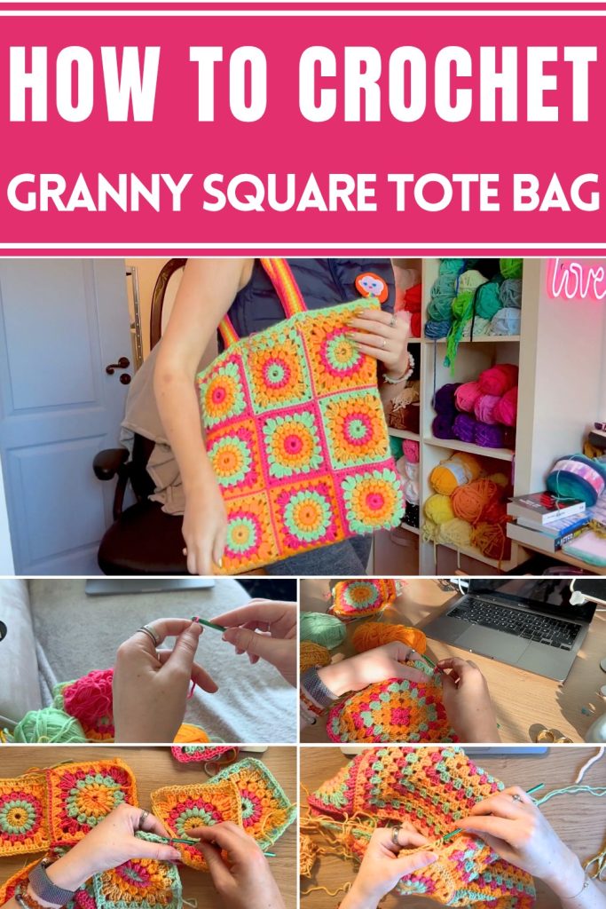 Gorgeous Crochet Granny Square Tote Bag Pattern For Fashion The Cochetry