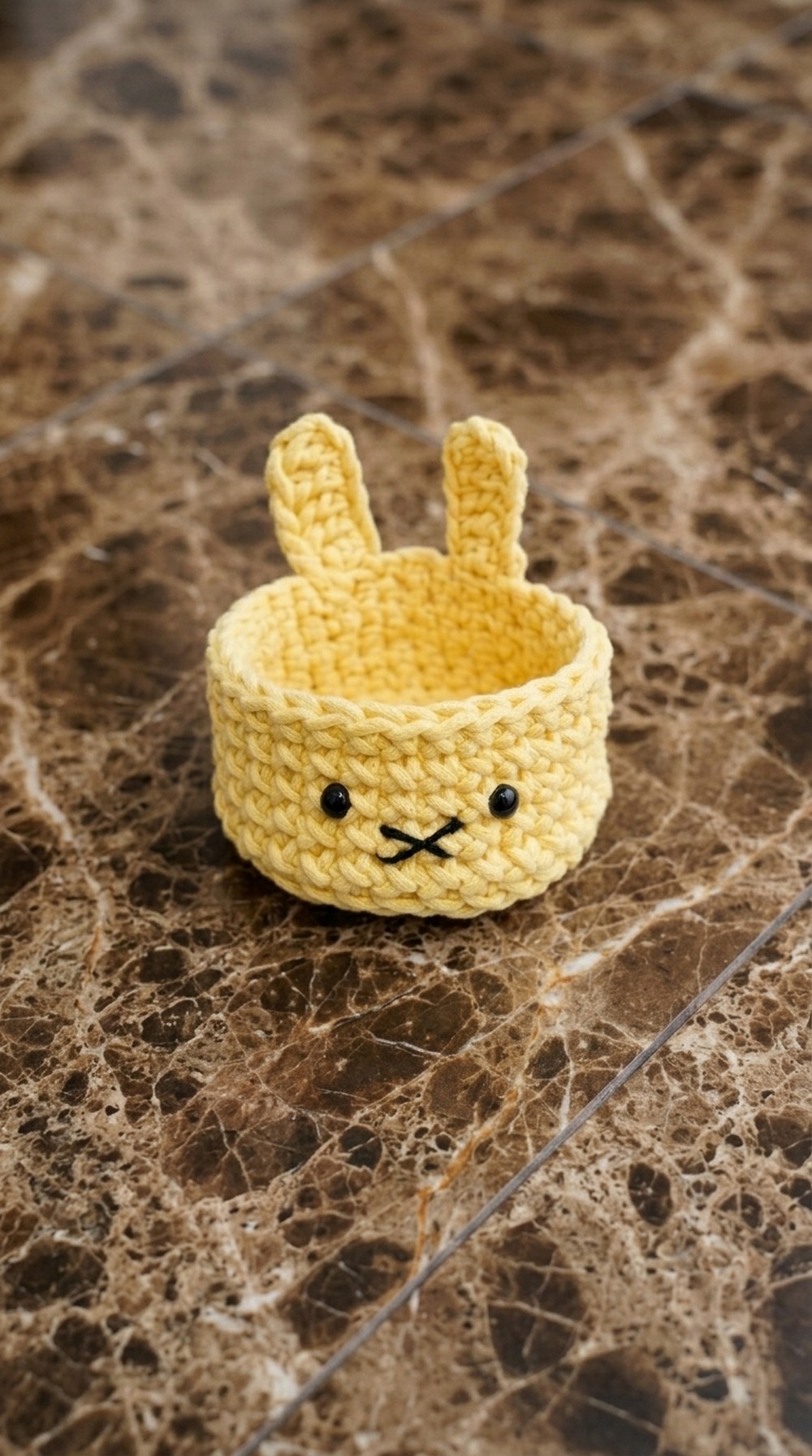 Crochet Miffy Style Basket Pattern 6