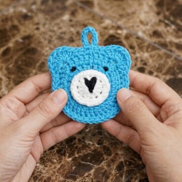 Crochet Bear Bag Charm Pattern 6
