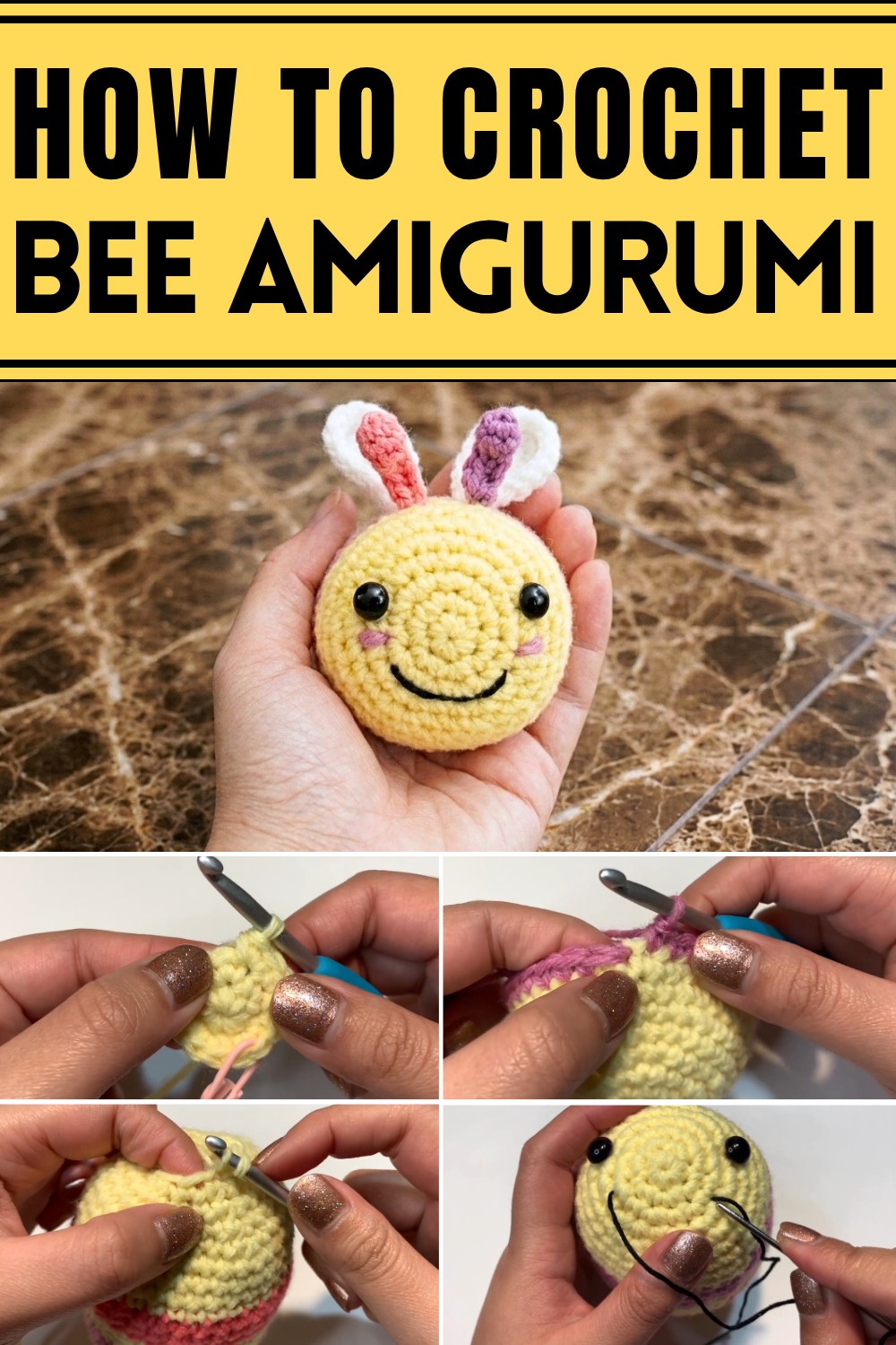 Crochet Bee Amigurumi Pattern