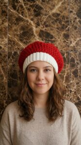 Crochet Beret Hat Pattern 6
