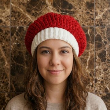 Crochet Beret Hat Pattern 6