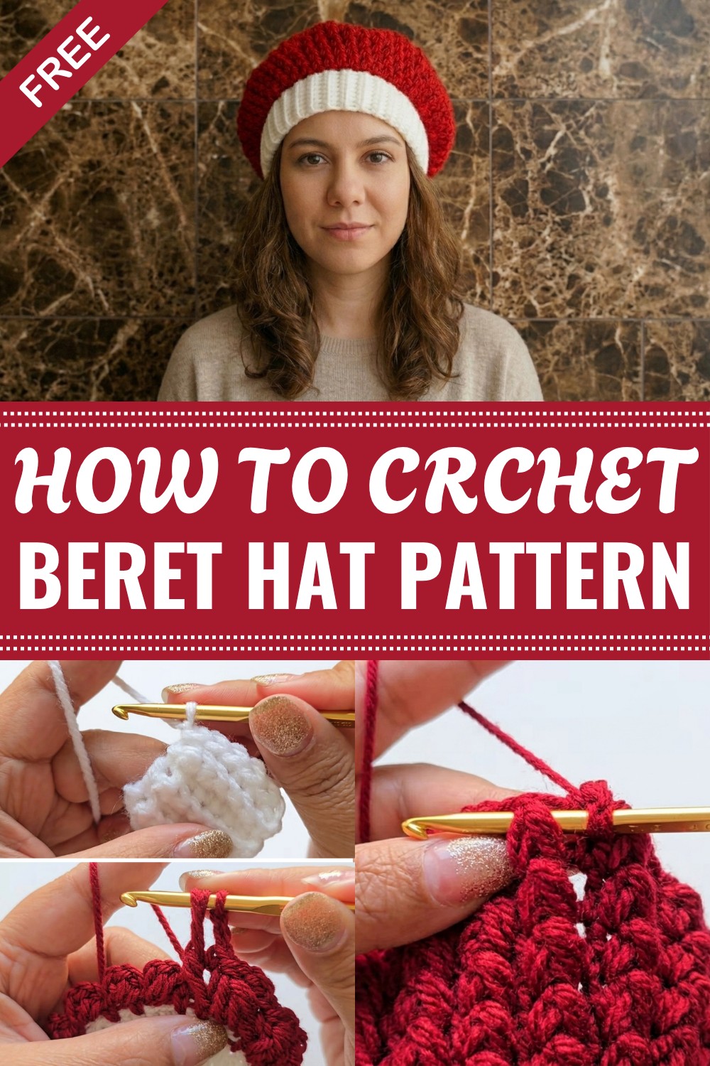 Crochet Beret Hat Pattern