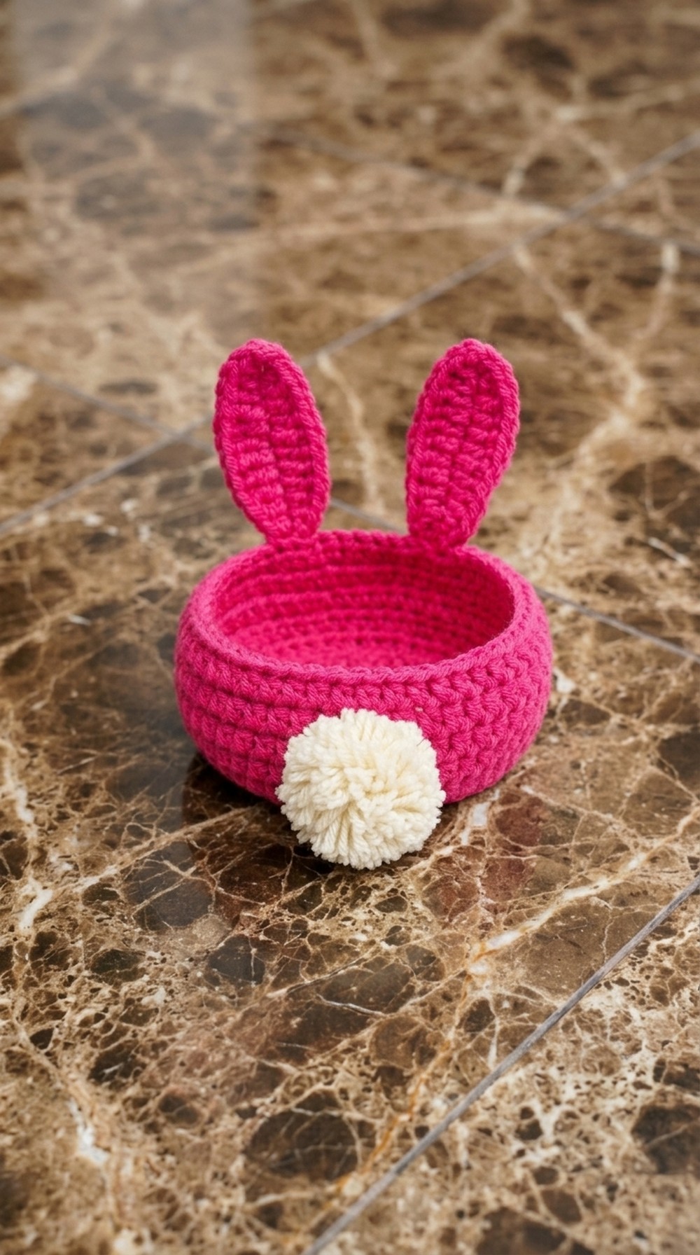 Crochet Bunny Basket Pattern 6