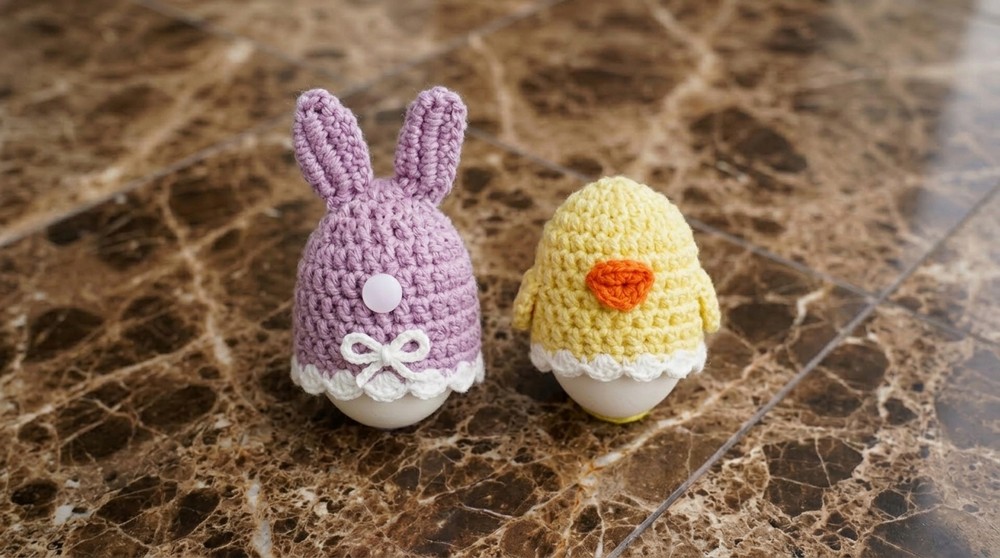 Crochet Bunny & Chick Egg Covers Pattern 5