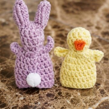 Crochet Bunny & Chick Egg Covers Pattern 6
