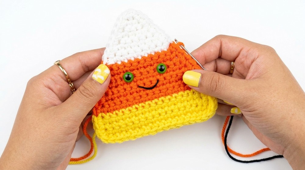 Crochet Candy Corn Mummy Pattern 4