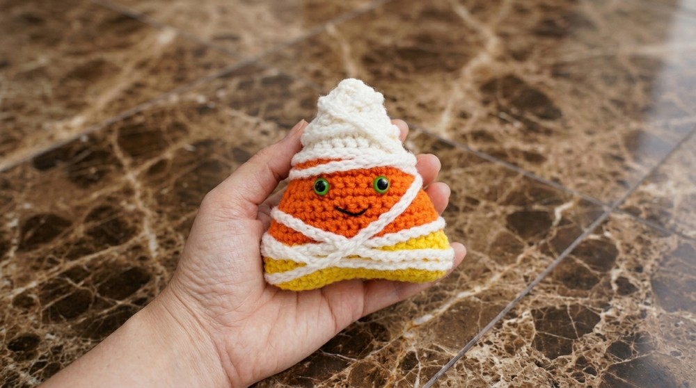 Crochet Candy Corn Mummy Pattern 5