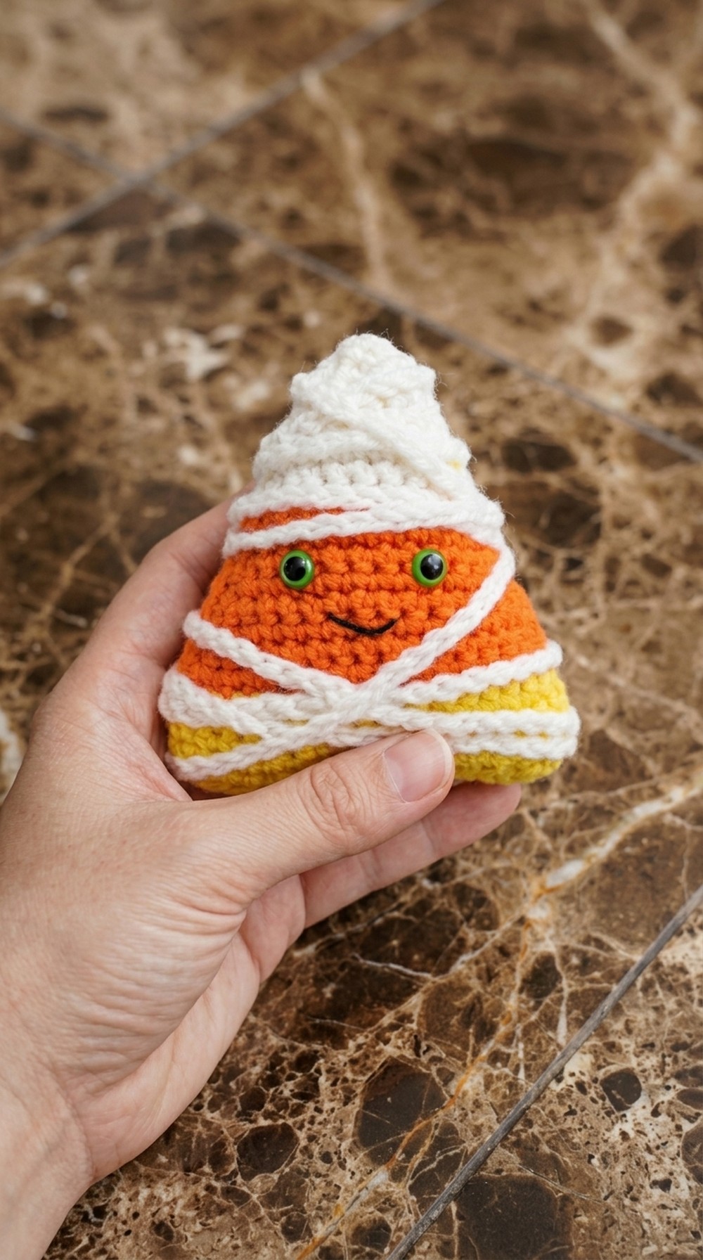 Crochet Candy Corn Mummy Pattern 6