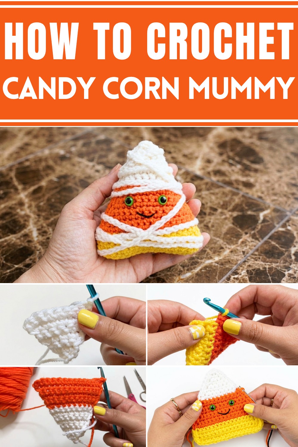 Crochet Candy Corn Mummy Pattern