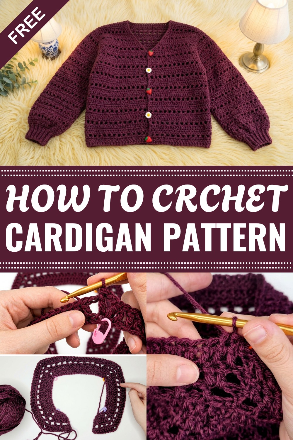 Crochet Cardigan Pattern