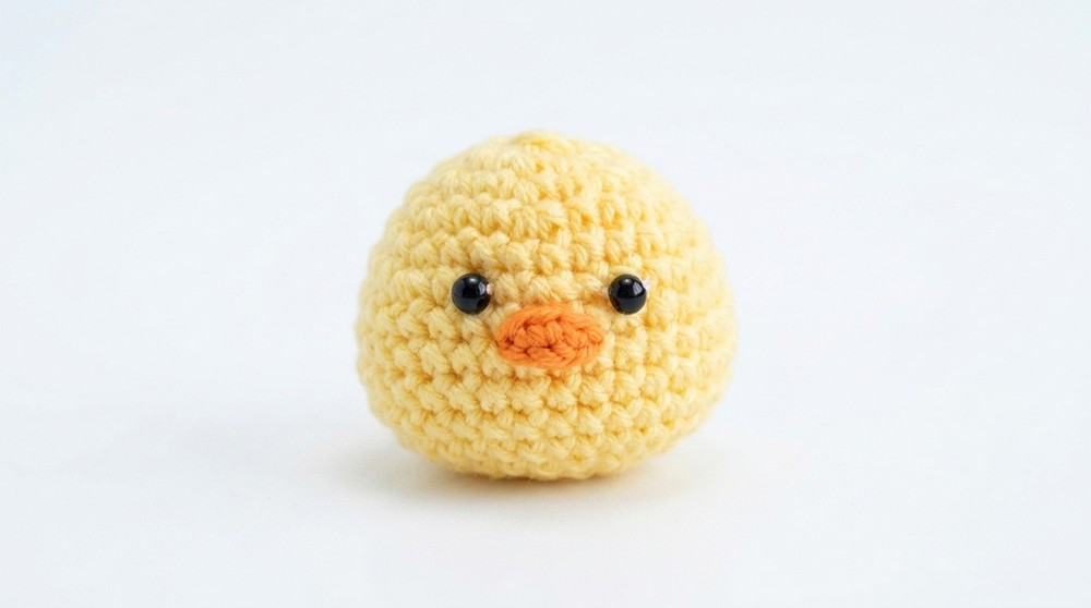 Crochet Chick Keychain Pattern 4
