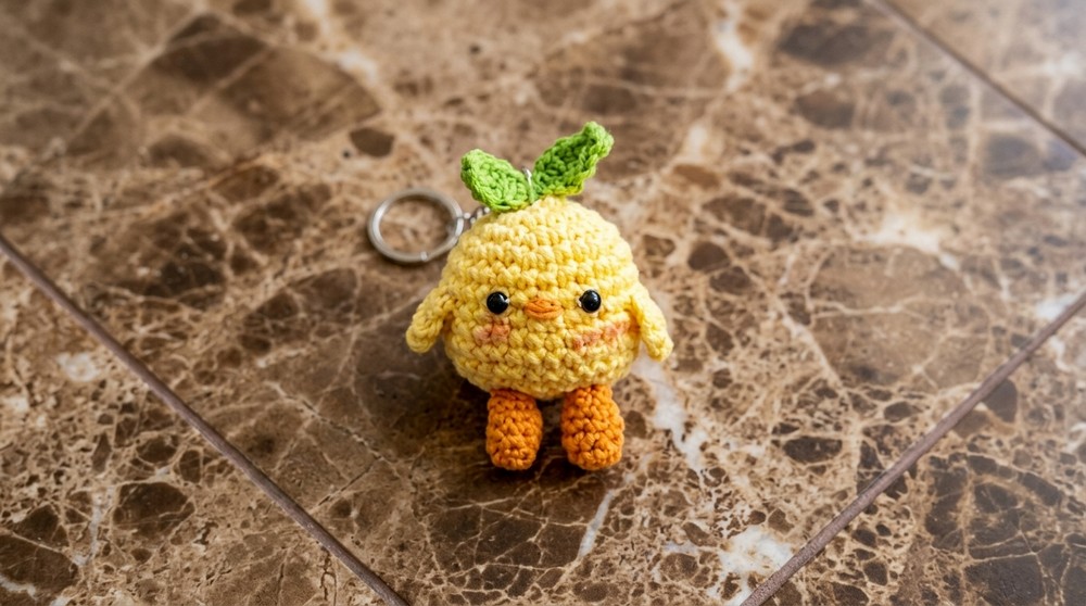 Crochet Chick Keychain Pattern 5