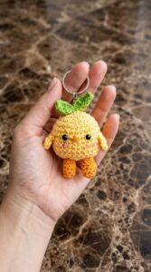 Crochet Chick Keychain Pattern 6