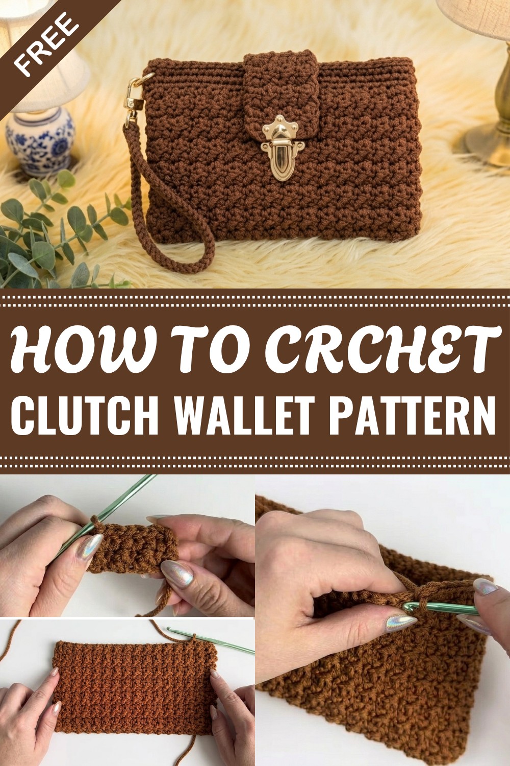 Crochet Clutch Wallet Pattern