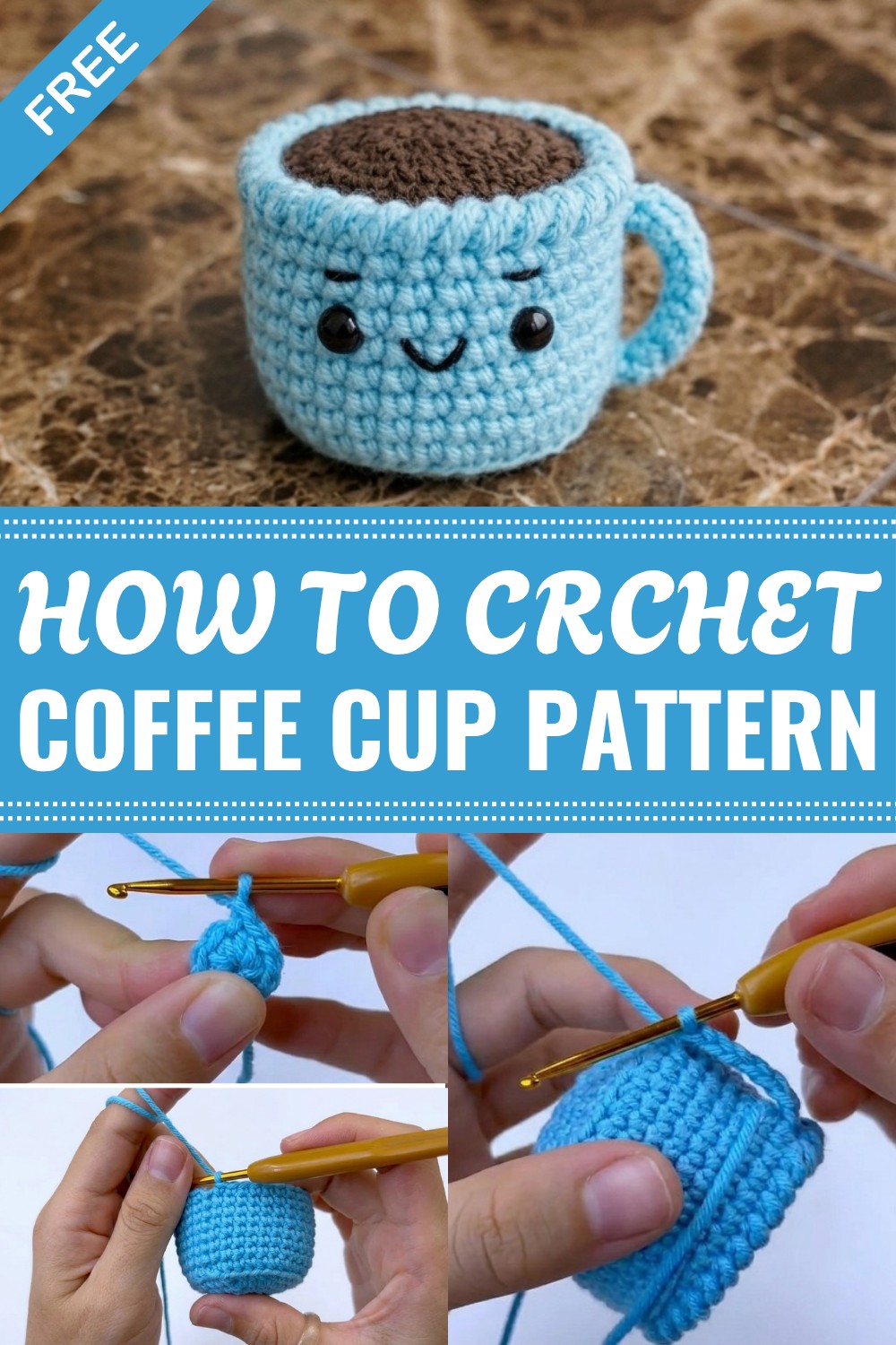 Crochet Coffee Cup Pattern