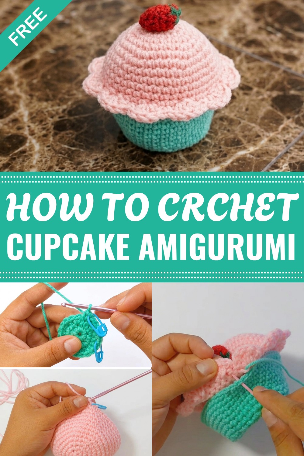 Crochet Cupcake Amigurumi Pattern