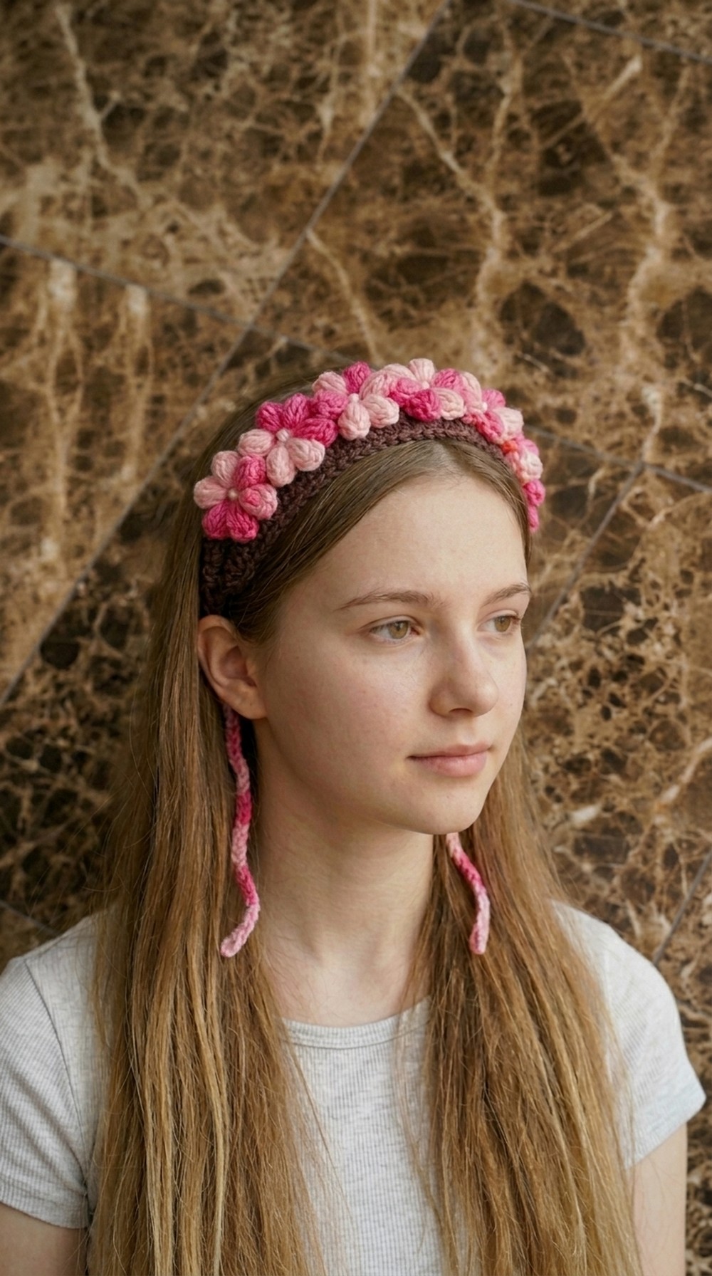 Crochet Flower Headband Pattern 6