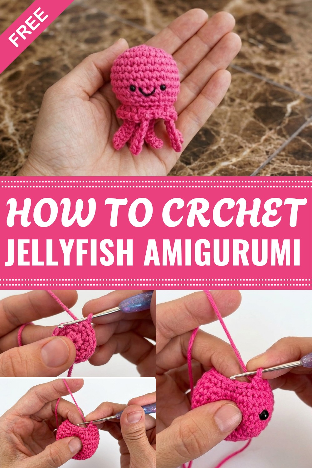Crochet Jellyfish Amigurumi Pattern