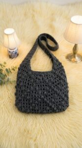 Crochet Mesh Hobo Bag Pattern 6