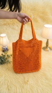 Crochet Mesh Tote Bag Pattern 6