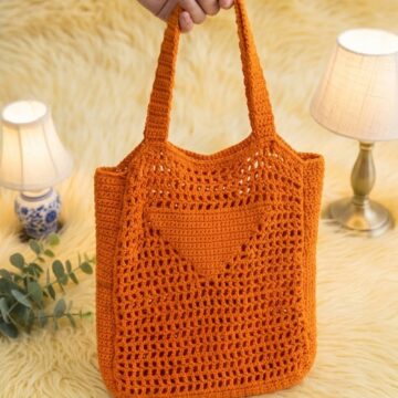 Crochet Mesh Tote Bag Pattern 6